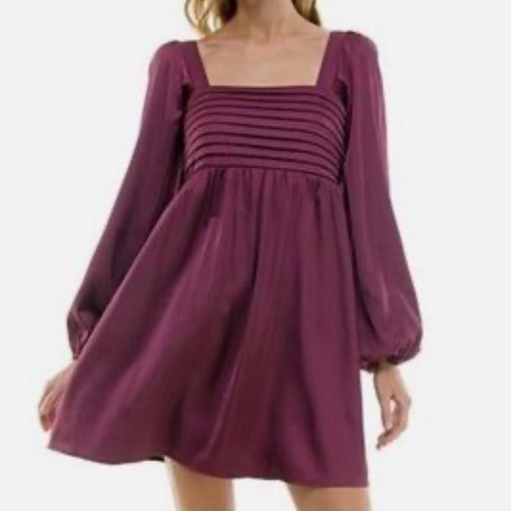 Abercrombie & Fitch Plum Long Sleeve Dress